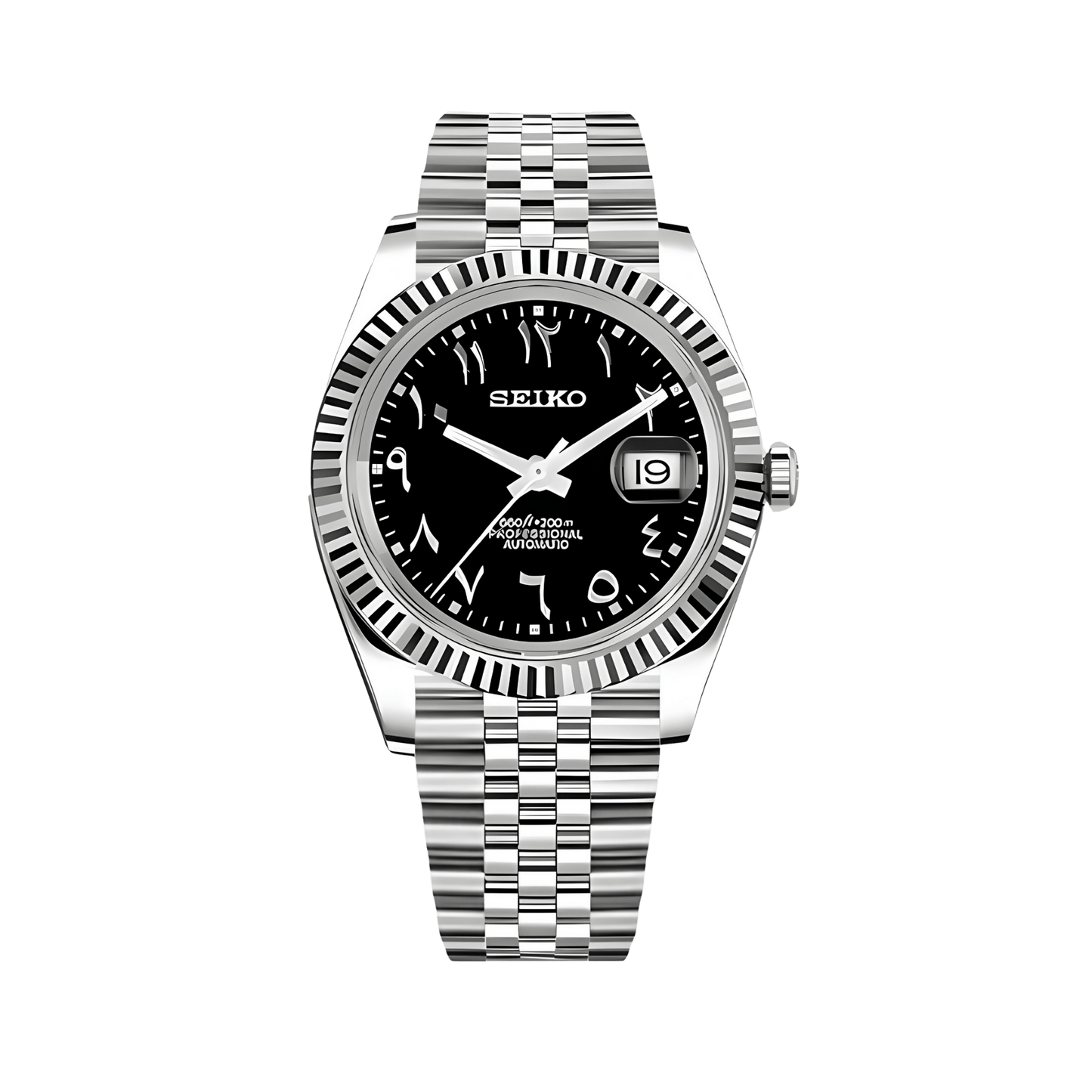 Montre Justeiko | Arabic | Black
