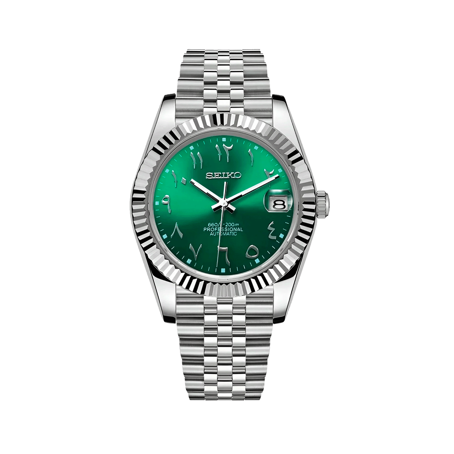 Montre Justeiko | Arabic | Green