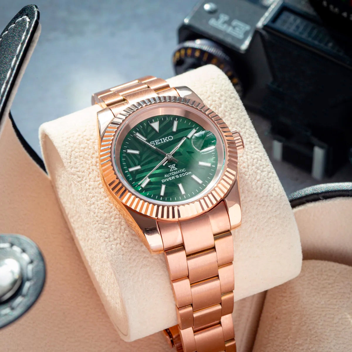 Montre Justeiko | Rose Gold | Palm